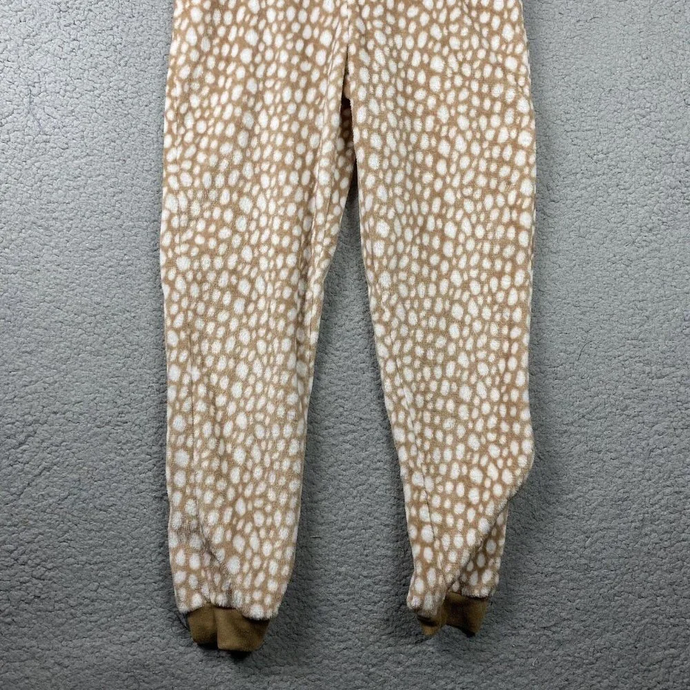 Peace Love and Dreams Reindeer Womens Medium One Piece‎ Pajama Rudolph Soft EUC